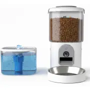 Distributeur de croquettes et fontaine EZICLEAN NUTRIBOTCAM+X