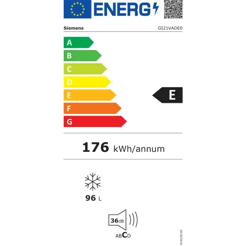 Congélateur intégrable SIEMENS GI21VADE0 - 9