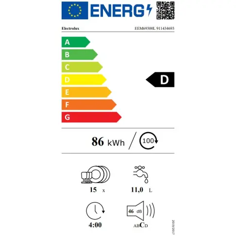 Lave-vaisselle tout intégré 60 cm ELECTROLUX EEM69300L - 12