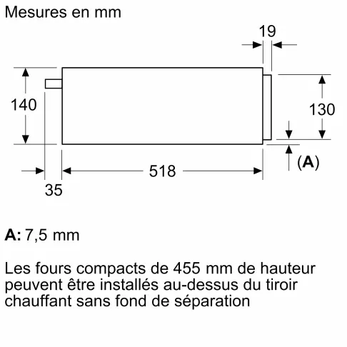 Tiroir chauffant SIEMENS BI710C1B1 - 8