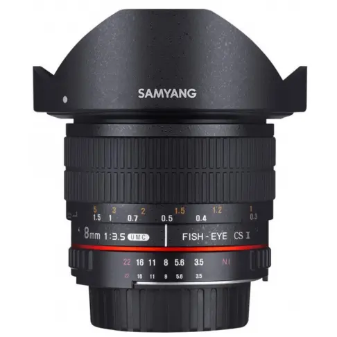 Objectif à focale fixe SAMYANG SAM 8 NIKONAE - 1