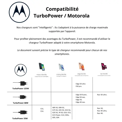 Chargeur secteur MOTOROLA MOTOCHARGER33W - 2