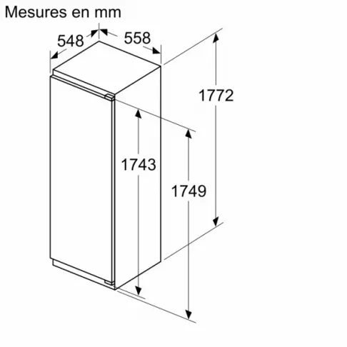 Réfrigérateur intégrable 1 porte BOSCH KIL82NSE0 - 4