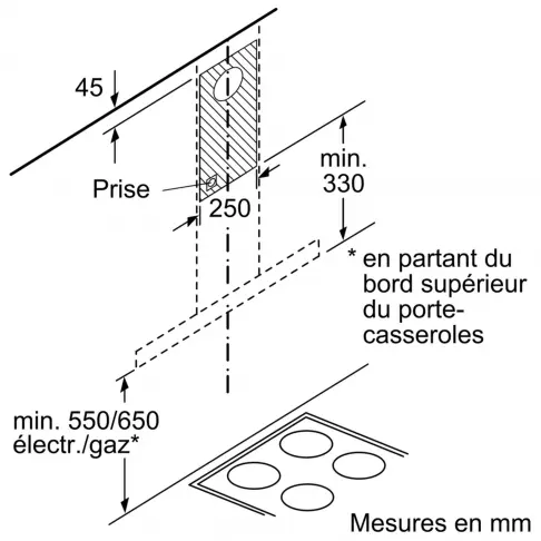 Hotte décorative BOSCH DWB 64 BC 50 - 8