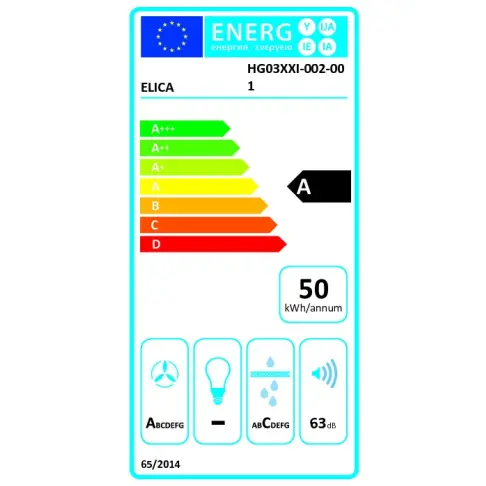 Plaque aspirante gaz ELICA NIKOLATESLAFLAMEEVOBL/A/88 - 6