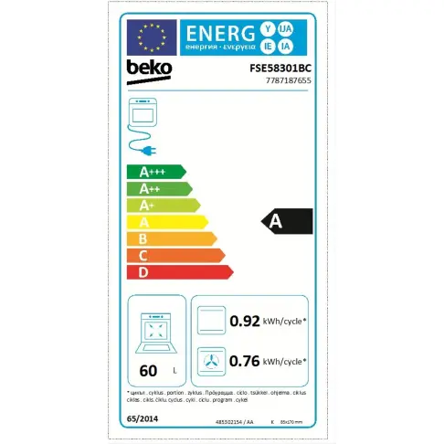Cuisinière dessus induction BEKO FSE58301BC - 6