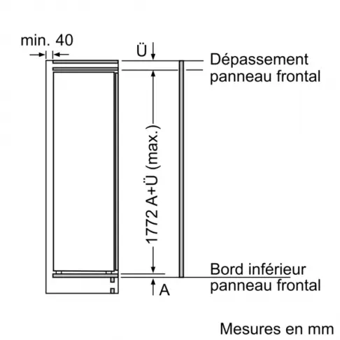 Réfrigérateur intégrable 1 porte SIEMENS KI81RVFE0 - 8