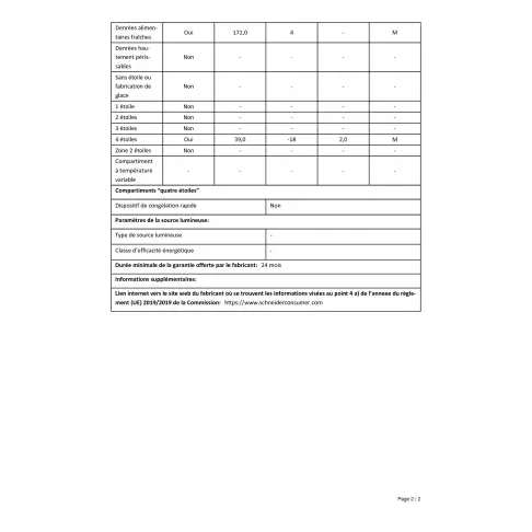 Réfrigérateur 2 portes SCHNEIDER PEM SCDD 208 VB - 3