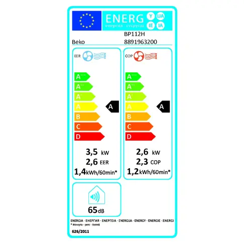 Climatisation monobloc BEKO BP112H - 7