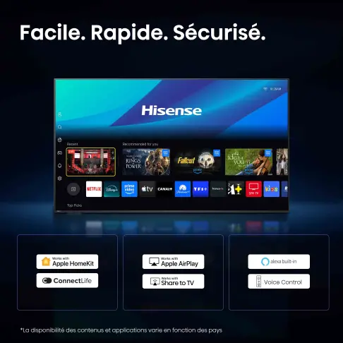Télé led 50'' HISENSE 50A6S - 16