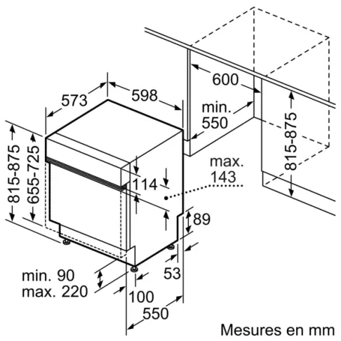 Lave-vaisselle tout intégré 60 cm BOSCH SMI4HCS19F - 11