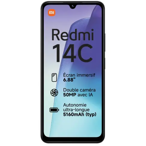 Smartphone XIAOMI REDMI14C256NOIR - 2