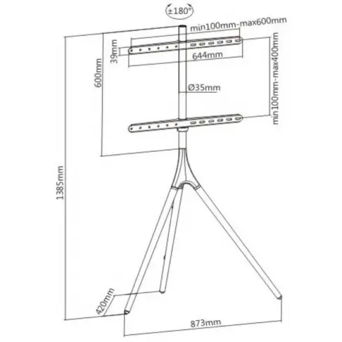 Support chevalet MBG TRIWOOD4270 - 4