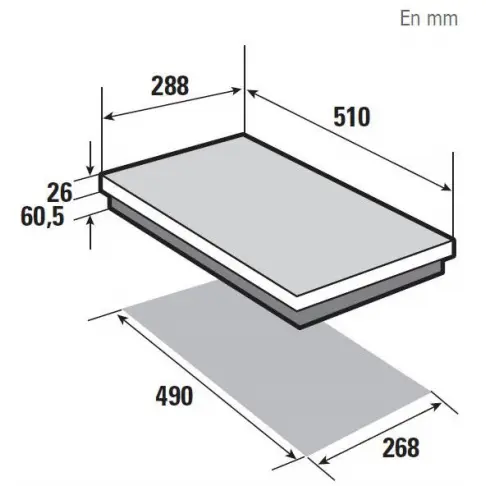 Domino vitrocéramique BRANDT BPV 6210 B - 5