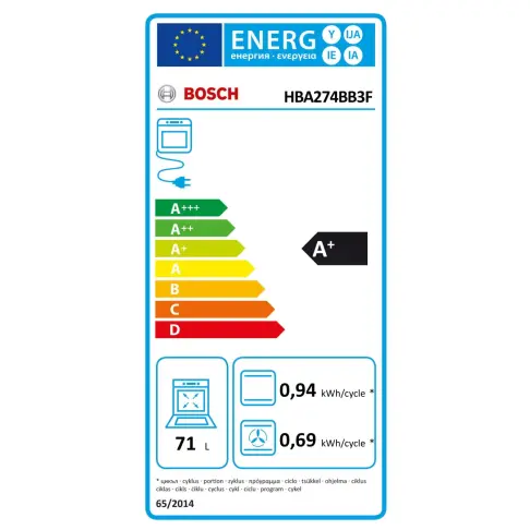 Four pyrolyse BOSCH HBA274BB3F - 7