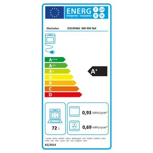Four pyrolyse ELECTROLUX EOC4P46X - 10