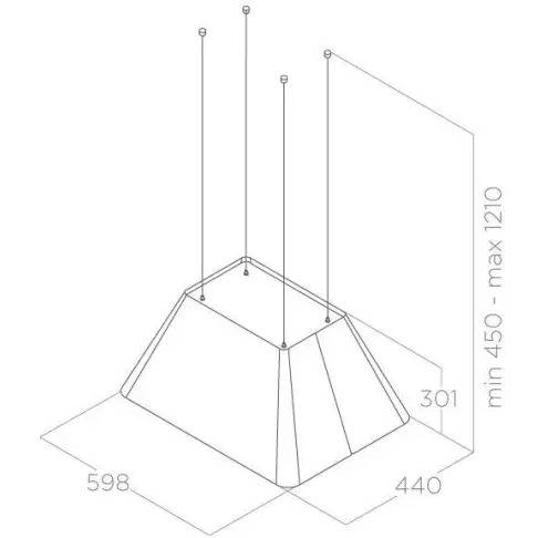 Hotte décorative ELICA IKONALIGHTBLF60 - 4