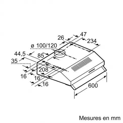 Hotte visière BOSCH DUL 63 CC 20 - 6