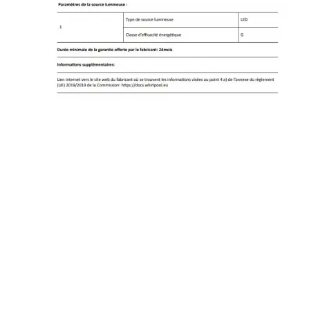 Congélateur intégrable WHIRLPOOL AFB18401 - 4