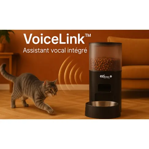 Distributeur de croquettes et fontaine EZICLEAN NUTRIBOTCONNECTX - 4