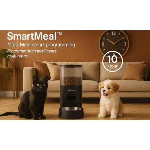 Distributeur de croquettes et fontaine EZICLEAN NUTRIBOTCONNECTX - 6