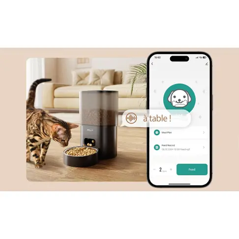 Distributeur de croquettes et fontaine EZICLEAN NUTRIBOTCONNECTX - 13