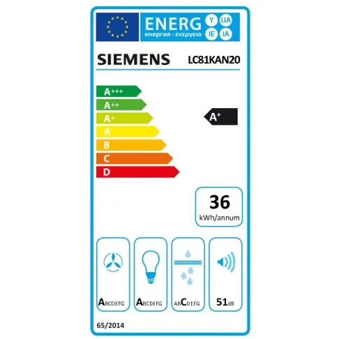 Hotte décorative SIEMENS LC81KAN20 - 13