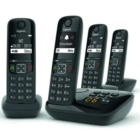 Téléphone sans fil GIGASET SIEMENS GIGA AS 690 A QUATTRO NOIR - 1