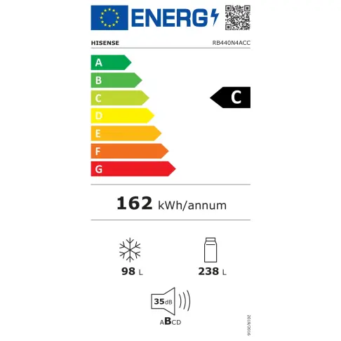 Réfrigérateur combiné inversé HISENSE RB440N4ACC - 4