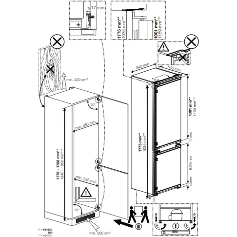 Réfrigérateur combiné intégré BEKO BCHA275K41SN - 4