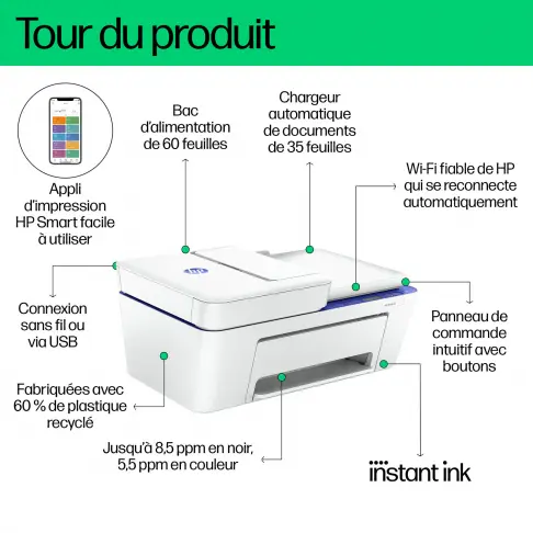 Imprimante multifonction HP DESKJET4230E - 10