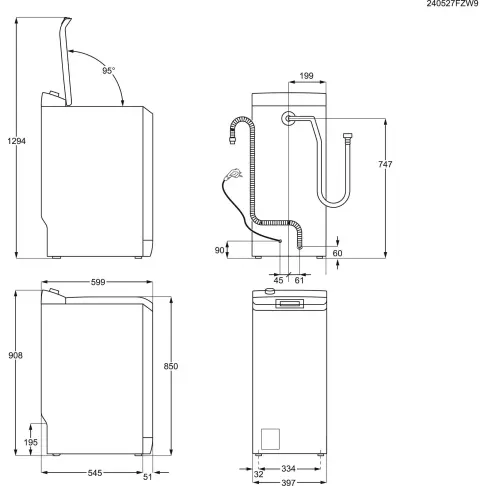 Lave-linge top ELECTROLUX EW6T4264AM - 5