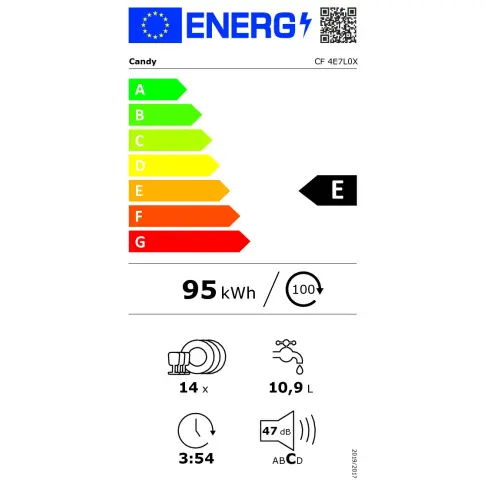 Lave-vaisselle 60 cm CANDY CF4E7L0X - 3