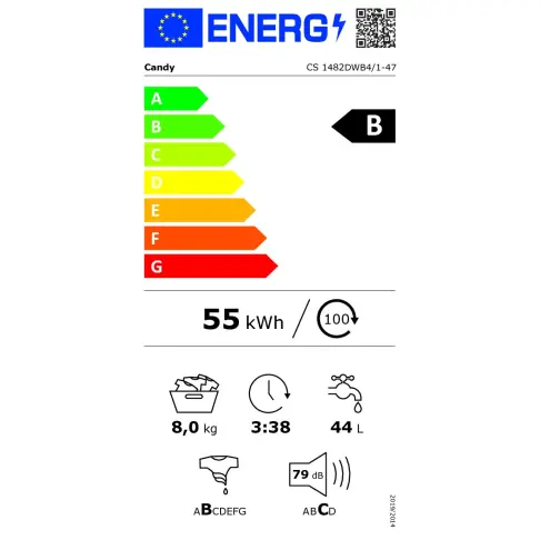 Lave-linge frontal CANDY CS1482DWB4/1-47 - 8
