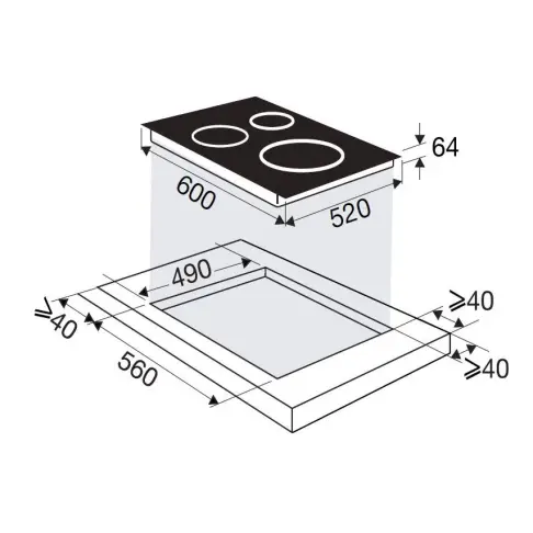 Plaque induction SAUTER SPI9544B - 2