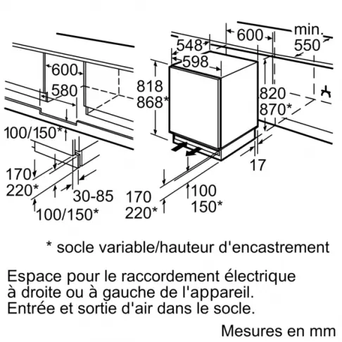 Réfrigérateur intégré 1 porte SIEMENS KU15RADF0 - 5