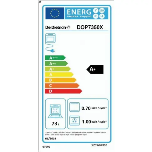 Four pyrolyse DE DIETRICH DOP 7350 X - 3