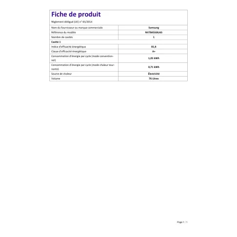 Four pyrolyse SAMSUNG NV7B4550UAS - 2