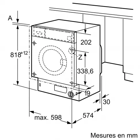 Lave-linge intégrable SIEMENS WI12W348FF - 7