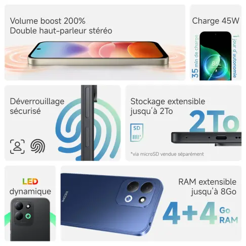 Smartphone XIAOMI REDMI175GNOIR - 7