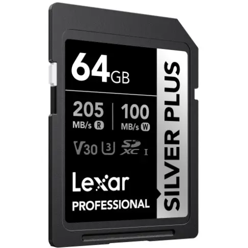 Carte secure digital LEXAR SDXC SILVER PLUS 64 G V 30 - 2
