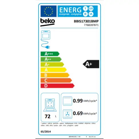 Four pyrolyse BEKO BBIS17301BMP - 7