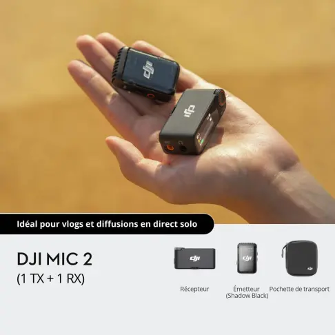 Micro pour appareil photo numérique DJI DJI MIC -2 1 RX + 1 TX - 8