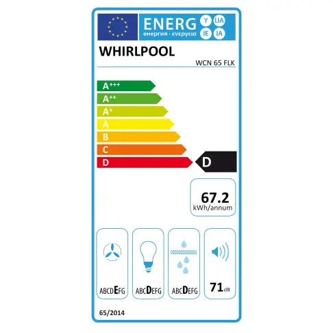 Hotte visière WHIRLPOOL WCN65FLK - 5