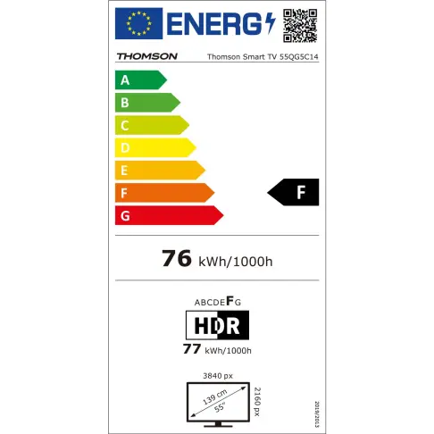 Tv led 55'' THOMSON 55QG5C14 - 16