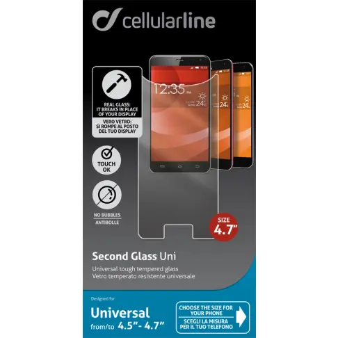 Protection ecran CELLULAR LINE TEMPGLASBUNI 47 - 3