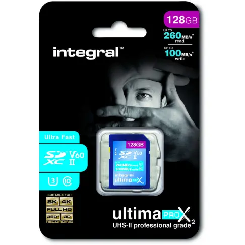 Carte mémoire INTEGRAL INSDX 128 G 260/100 U 2 - 2