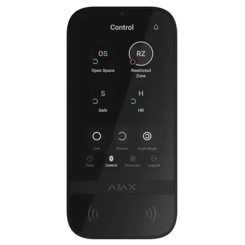 Télécommande sans fil AJAX KEYPADTOUCHSCREENB - 1