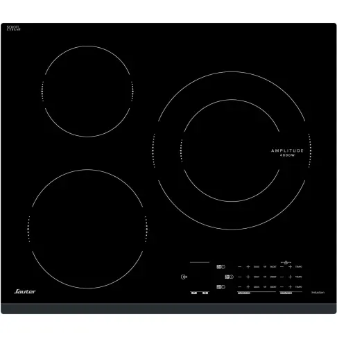 SAUTER Plaque à induction SPI4360B - Encastrable - 3 Foyers - 7200W - 1