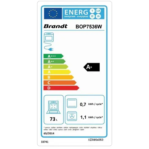 Four pyrolyse BRANDT BOP7536W - 3